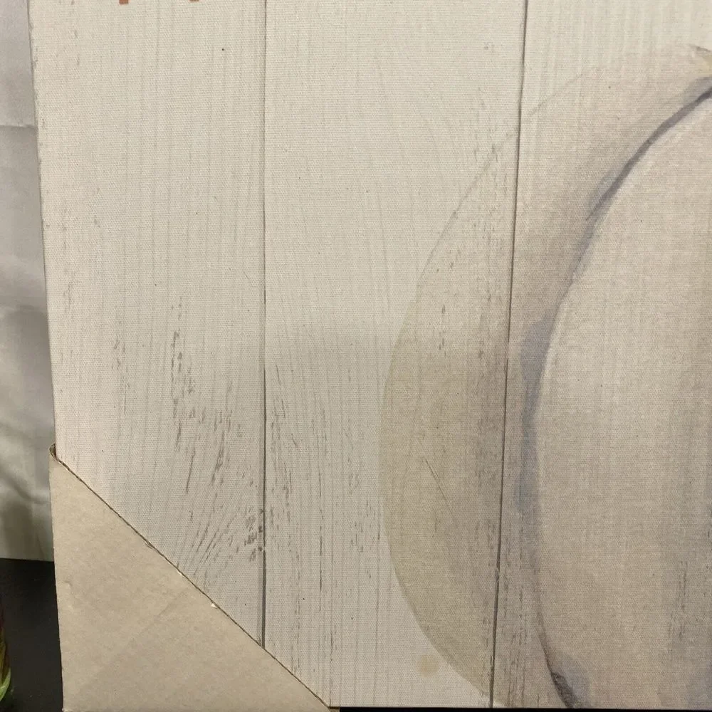 New Farmhouse Give‎ Thanks White Pumpkin PICTURE Wall Hanging